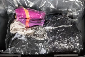 Never Vacuum Pack clothes you store in a storage unit rented from Guardian Storage