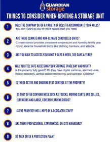 Things to Consider When Renting a Storage Unit