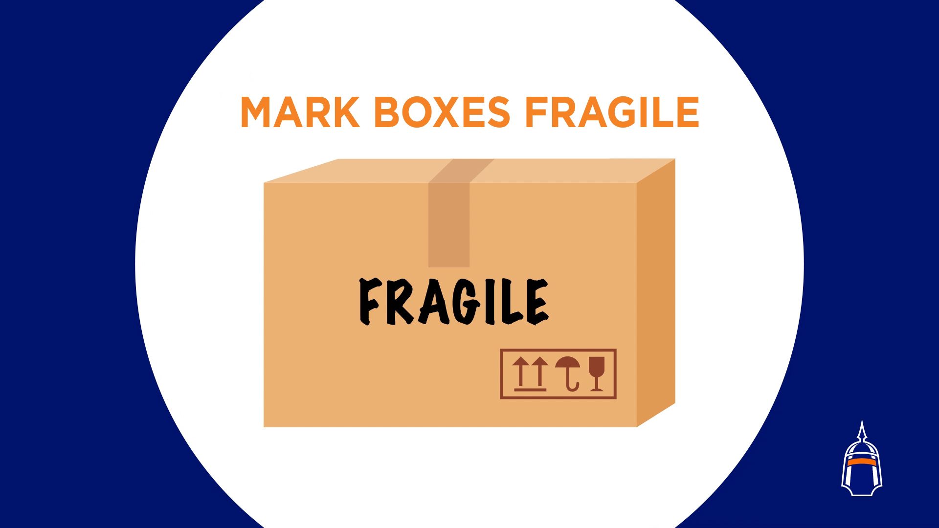 moving box containing fragile items