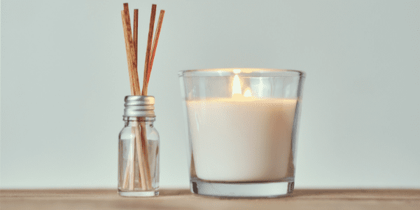candle and diffuser