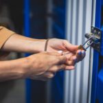 Storage unit security features at Guardian Storage location with gated access and cameras