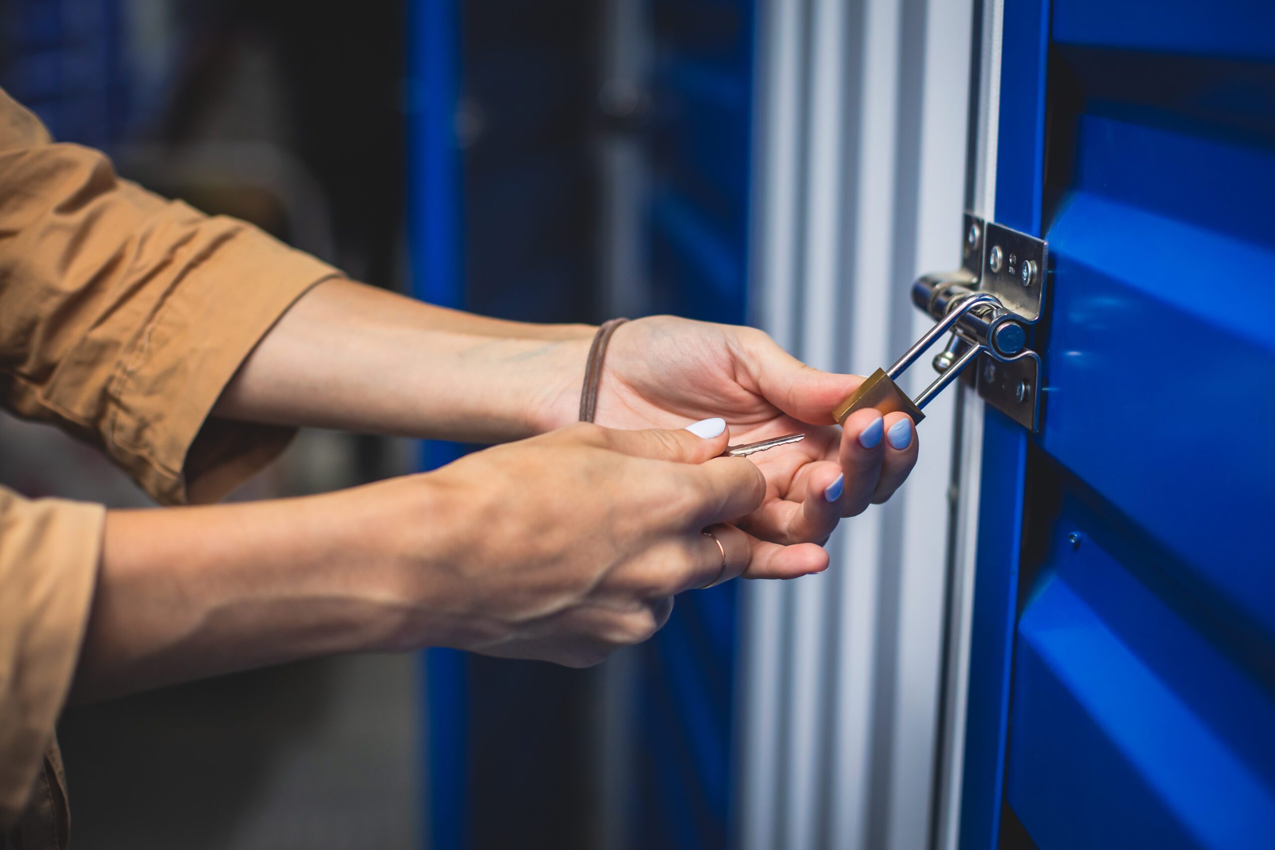 Storage unit security features at Guardian Storage location with gated access and cameras